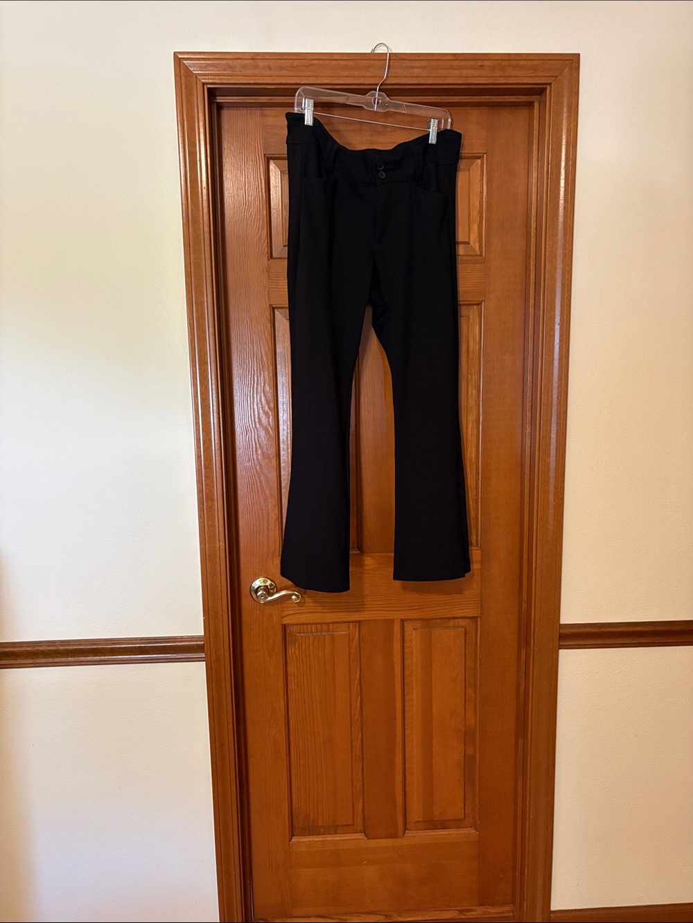 torrid Black Stretch Bootcut Trousers